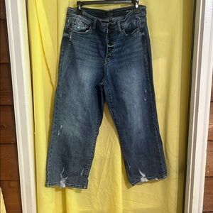 Judy Blue Dark Wash Wide Leg Jeans